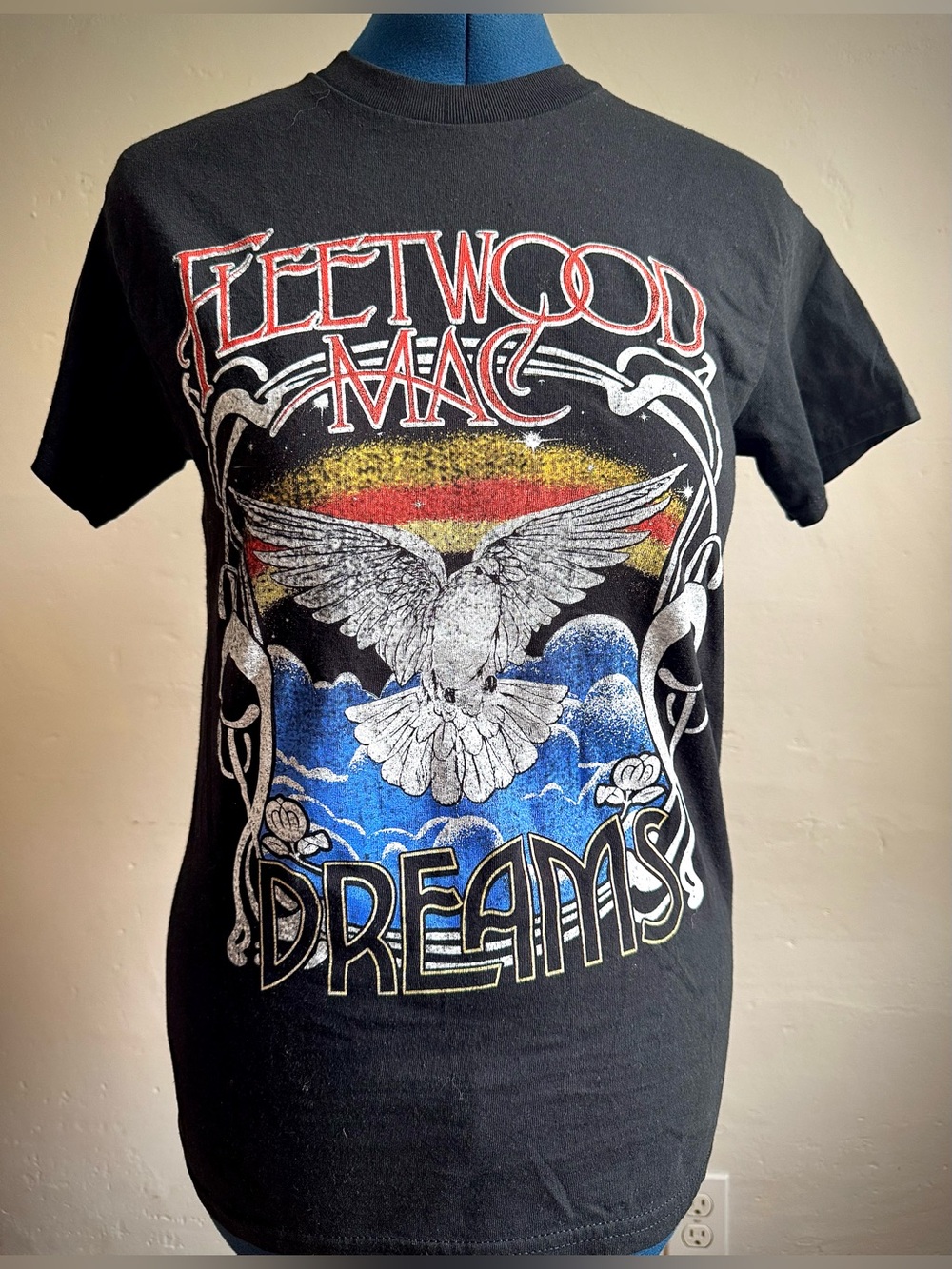 Fleetwood Mac Dreams Graphic Black T Shirt,